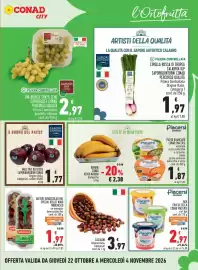 Volantino Conad City Pagina 3: CONAD CITY SAPOR UV senza sem 151 PRODOTTO ITALIANO SAPORI IDEE COMAD FILIERA CONTROLLATA UVA