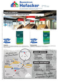 Bauzentrum Hofacker Prospekt Seite 8: FLEX FKC Flexkleber Classic €26,99, PLAN BS 25 Bodenspachtel €26,99