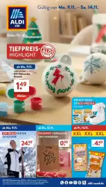 Aldi Süd Prospekt woche 46 Seite 1: Farms naturals Cashewkerne €4,49, Geschenktaschen €0,99
