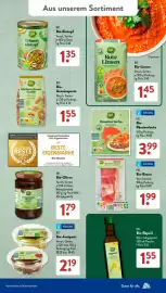 Aldi Süd Prospekt woche 46 Seite 17: Bio-Kichererbsen Fusilli €1,55, Bio Erbseneintopf €1,35
