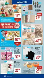Aldi Süd Prospekt woche 46 Seite 3: HOME CREATION Blanko-Leinwände €3,99, Bastel-Bogen oder -Buch €3,99