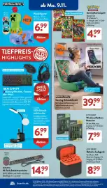 Aldi Süd Prospekt woche 46 Seite 5: Minecraft Gaming-Schaukelstuhl €39,99, WORKZONE 10-fach-Steckdosenleiste €14,99