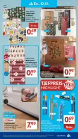 Aldi Süd Prospekt woche 46 Seite 6: Zugluftstopper tesa MOLL €7,99, HOME CREATION Kreativ-Marker €0,69