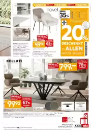 XXXLutz Prospekt Seite 7: Novel armlehnstuhl €49,90, Belluti esstisch €799,00