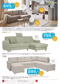 XXXLutz Prospekt Seite 12: Wohnlandschaft €899,00, Ecksofa €799,00