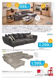 XXXLutz Prospekt Seite 13: Megasofa €1.299,00, CARRYHOME Wohnlandschaft €1.599,00