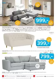 XXXLutz Prospekt Seite 8: CARRYHOME Couchtisch €129,00, AMBIA HOME Chesterfield-Sofa €399,00