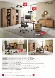 XXXLutz Prospekt Seite 10: Novel rollcontainer €249,00, Eckschreibtisch €419,00