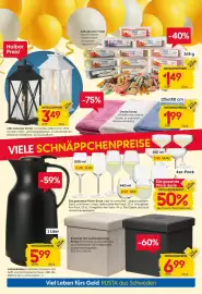 Rusta Prospekt woche 43 Seite 2: Plissé-Serie Glas €4,99, LED-Laterne Victor €3,49