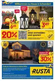 Rusta Prospekt woche 43 Seite 20: LED-Laterne Victor €3,49, Dekorationsbeleuchtung Horten €6,45
