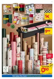 Rusta Prospekt woche 43 Seite 5: Behälter für Geschenkpapier €9,99, Weihnachts- und Geschenkpapier €0,50
