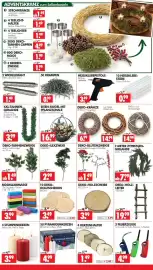 Wreesmann Prospekt Seite 6: XXL-TANNEN-GIRLANDE €3,99, 10 DEKO-HOLZSCHEIBEN €3,49