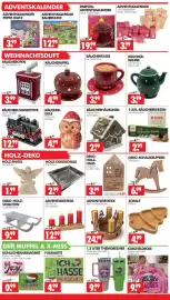 Wreesmann Prospekt Seite 7: DEKO-HOLZ-HAUS mit Spruch €3,99, ADVENTSGESTECK €24,99