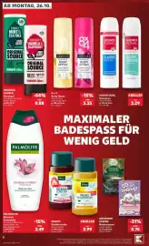Kaufland Prospekt Seite 8: PALMOLIVE Naturals Cremebad Orchidee & Milch €2,49, HIDROFUGAL Deospray €21,94