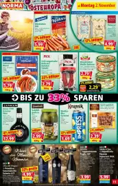 Norma Prospekt woche 45 Seite 11: FEINY BISCUITS Spritzgebäck Kakao €2,39, DILEK Weisse Bohnen €2,29