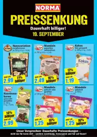 Norma Prospekt woche 45 Seite 24: Backen Mandeln gemahlen, unblanchiert €2,49, Zauberhaft Backen Mandeln €1,25