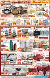 Norma Prospekt woche 45 Seite 3: Einkaufstasche in Filzoptik €5,99, Frischhaltedosen 4er-Set €6,99