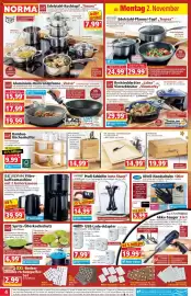 Norma Prospekt woche 45 Seite 4: Profi-Schleifer Insta Sharp €14,99, XXL-Schneide- und Abdeckplatte €14,99