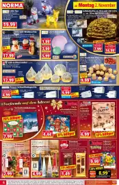 Norma Prospekt woche 45 Seite 6: Kinder Pokémon Adventskalender €8,99, Schulte Dominos €1,49