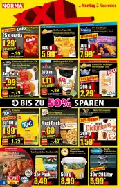 Norma Prospekt woche 45 Seite 8: Goldblume Hamburger Brötchen XXL €1,79, Soldatenfliegenlarven €8,99