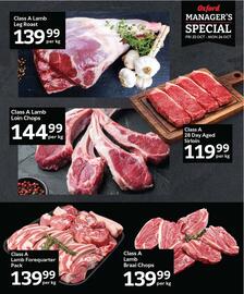 Oxford Freshmarket catalogue Page 4: Class A Lamb Braai Chops €139,99, Class A Lamb Forequarter Pack €139,99