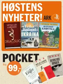 Ark Bokhandel kundeavis Side 1: Pocket €99,00