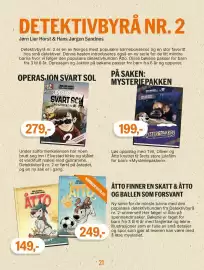 Ark Bokhandel kundeavis Side 21: Detsmivbrya Mysteriepakken €199,00, Operasjon svart sol €279,00