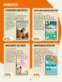 Ark Bokhandel kundeavis Side 8: Louise Strömberg Der havet glitrer €299,00, Tessa Collins Jenta med markblomstene €399,00