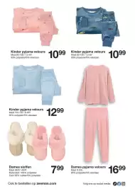 Zeeman folder Pagina 8: Kinder pyjama velours Maat 92-128/1,5-8Y 95% polyester/5% elastaan 1099 Kinder pyjama velours Maat