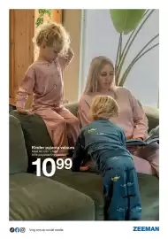 Zeeman folder Pagina 9: Kinder pyjama velours Maat 92-128/1,5-8Y 95% polyester/5% elastaan 1099 JO Volg ons op social media