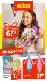 Wibra folder | Sint Pagina 1: Elektronisch huisdier €1,99, Vliegende Fee €3,99