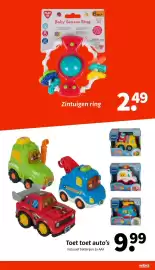 Wibra folder | Sint Pagina 28: Toet toet auto's €9,99, Zintuigen ring €2,49