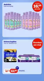 Bol.com folder week 44 Pagina 14: Andrélon haarverzorging €16,49, Always ultra night €12,29