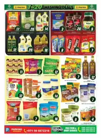 Al Madina catalogue Page 2: Duck gold long basmati rice €17,00, Mahin basmati rice €20,00