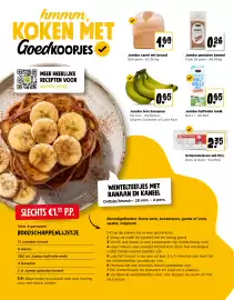 Jumbo folder week 44 Pagina 16: Jumbo tros bananen €0,45, Jumbo halfvolle melk €0,45