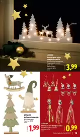 Folheto Lidl Página 13: A+ - livarno artigos de decoração €1,99, A+ - decoração em feltro para natal €0,99