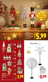 Folheto Lidl Página 16: A+ - quebra-nozes em madeira €5,99, Figuras decorativas de natal €1,99