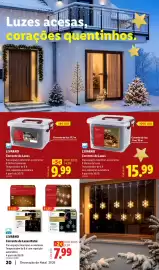 Folheto Lidl Página 20: A+ - corrente de luzes natal €7,99, A+ - corrente de luzes €15,99