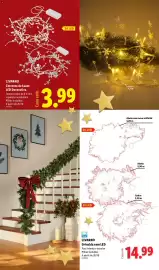 Folheto Lidl Página 23: A+ - grinlande con led €14,99, A+ - corrente de luzes led decorativa €3,99