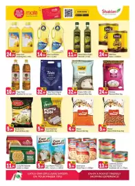 Shaklan leaflet Page 7: California Garden Skip Jack Tuna in Sunflower Oil €13,99, Americana Chick Peas €5,99