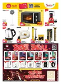 Shaklan leaflet Page 9: Akova Trimmer AK98 €9,99, Hitam Solar LED Light With Stand €22,99