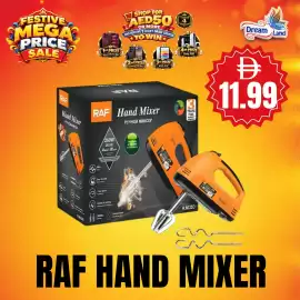 Dream Land Center catalogue Page 3: FESTIVE MEGA PRICE SALE RAF Hand Mixer PAHOMANCEP 1st PRIZE iPhone 18 Pro Max SHOP FOR