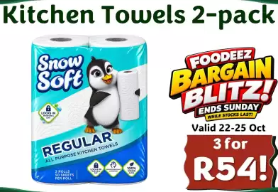 Foodeez catalogue Page 2: Snow Soft Regular All Purpose Kitchen Towels €54,00