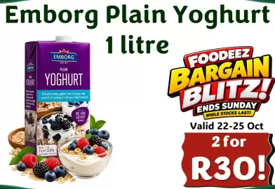 Foodeez catalogue Page 8: Emborg Plain Yoghurt €30,00