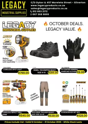 Legacy Industrial Supplies (valid until 31-10)