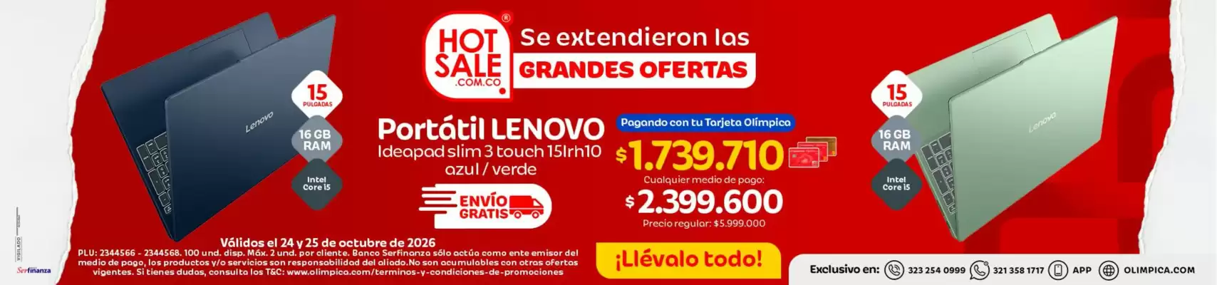 Olímpica (válido hasta 25-10)
