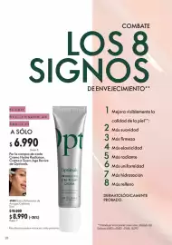 Catálogo Oriflame Página 28: Optimals - 47684 suero rellenador de arrugas €8.990,00