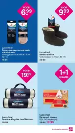 DA folder Pagina 31: Lucovitaal Bamboe kingsize hoofdkussen €19,99, Lucovitaal Kersenpit kussen €19,99