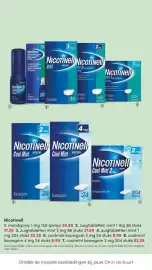 DA folder Pagina 44: Nicotinell Zuigtabletten Mint 1 mg €17,29, Nicotinell Mondspray 1 mg €28,99