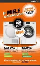 Expert folder week 44 Pagina 14: Miele Warmtepompdroger Tea 535 WP Excellence €999,00